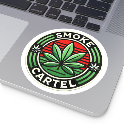 Smoke Cartel Cannabis Round Stickers - Indoor/Outdoor