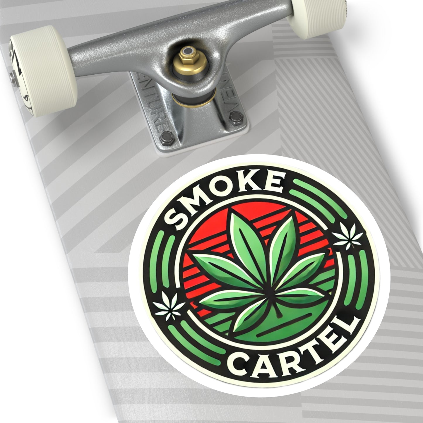 Smoke Cartel Cannabis Round Stickers - Indoor/Outdoor