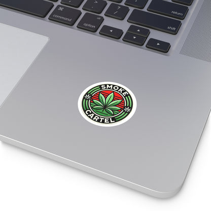 Smoke Cartel Cannabis Round Stickers - Indoor/Outdoor