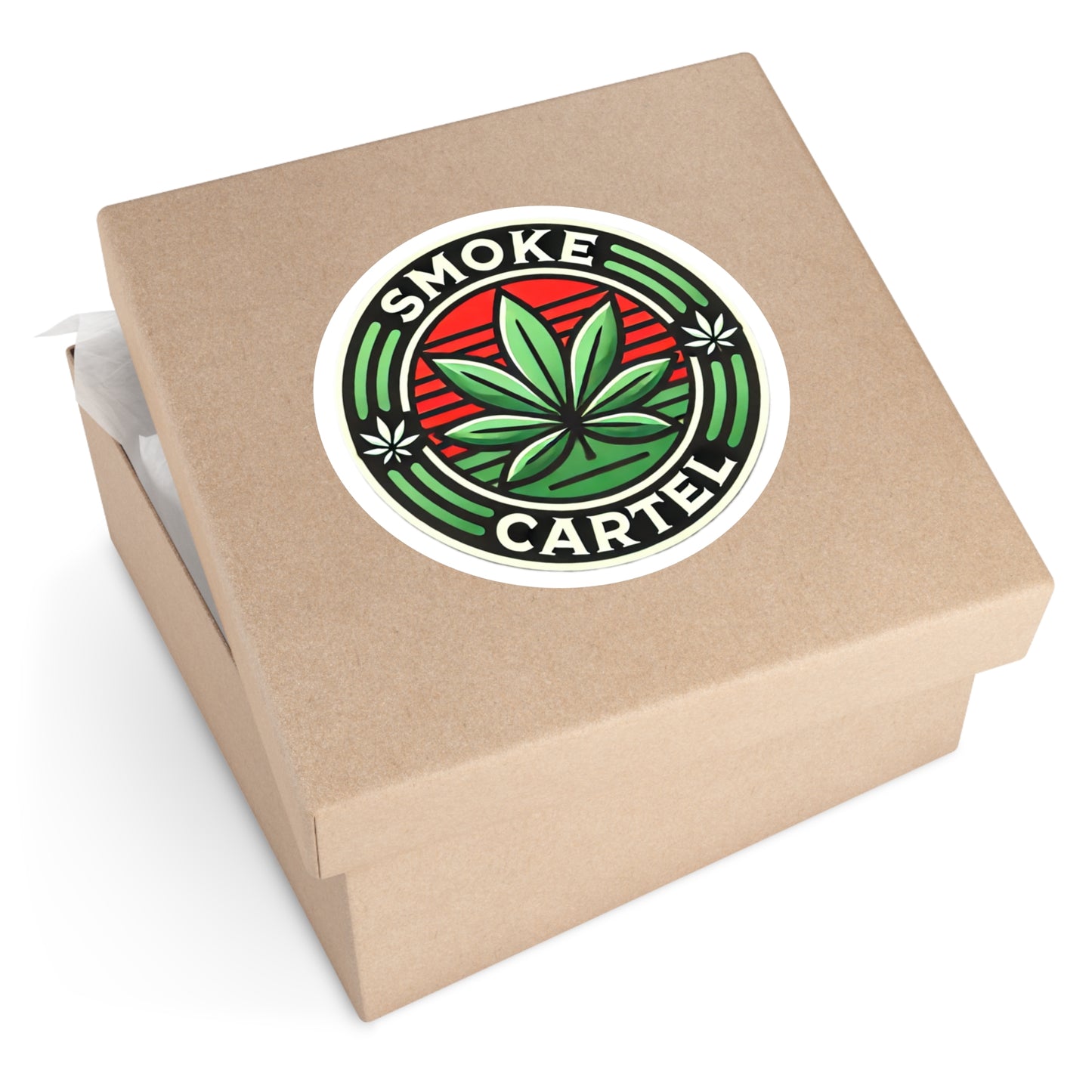 Smoke Cartel Cannabis Round Stickers - Indoor/Outdoor