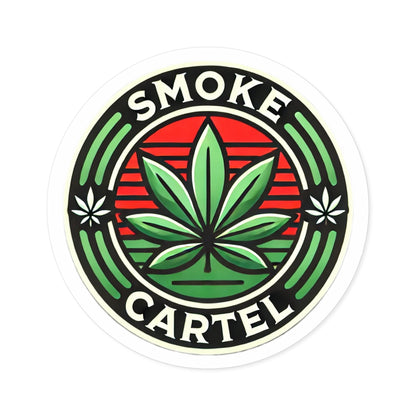 Smoke Cartel Cannabis Round Stickers - Indoor/Outdoor